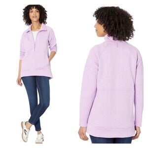 L.L. Bean‎ FlexForward 1/2 Zip Quilted Pullover S Purple